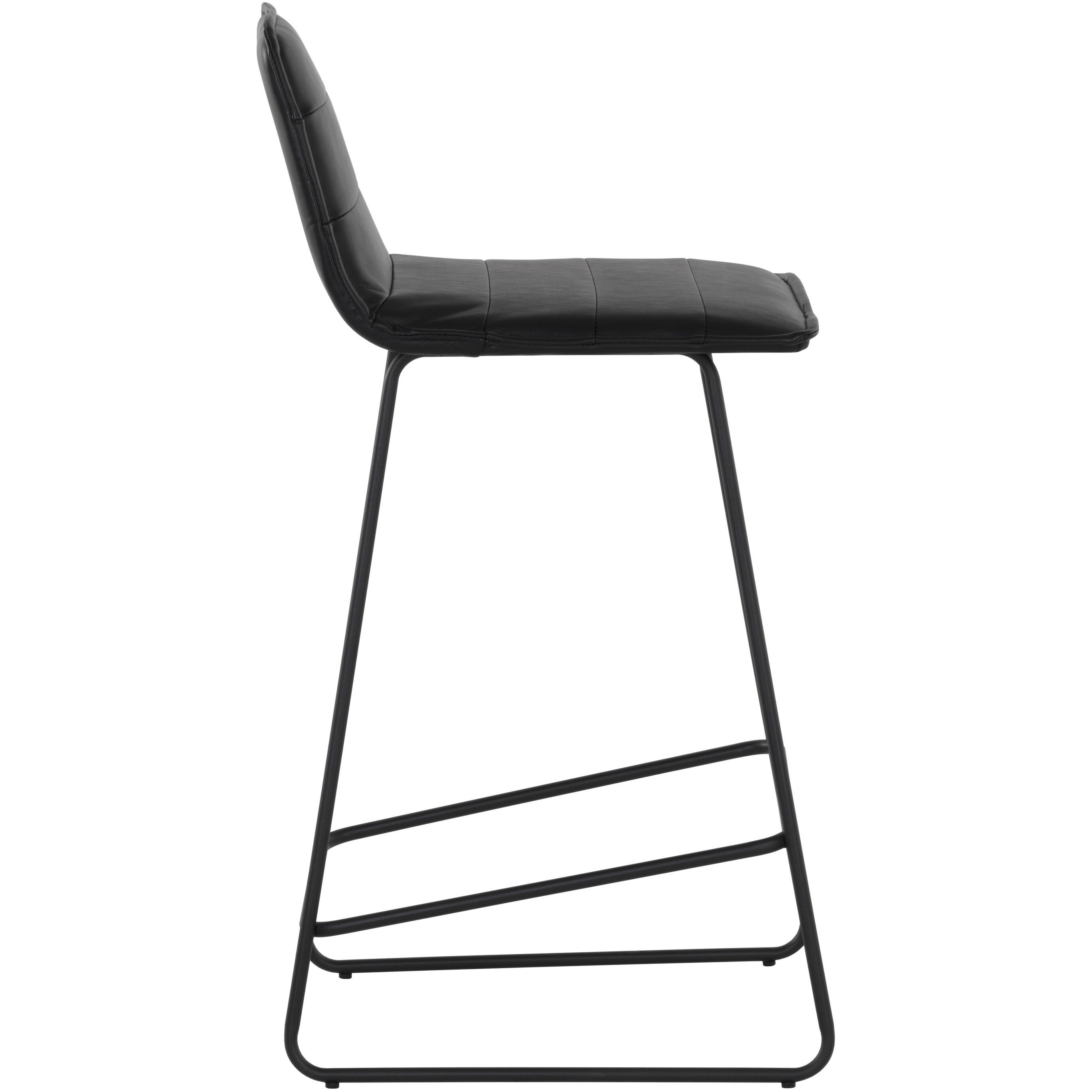 Jovanah 37 inch Bravo Black Counter Stool, Set Of 2